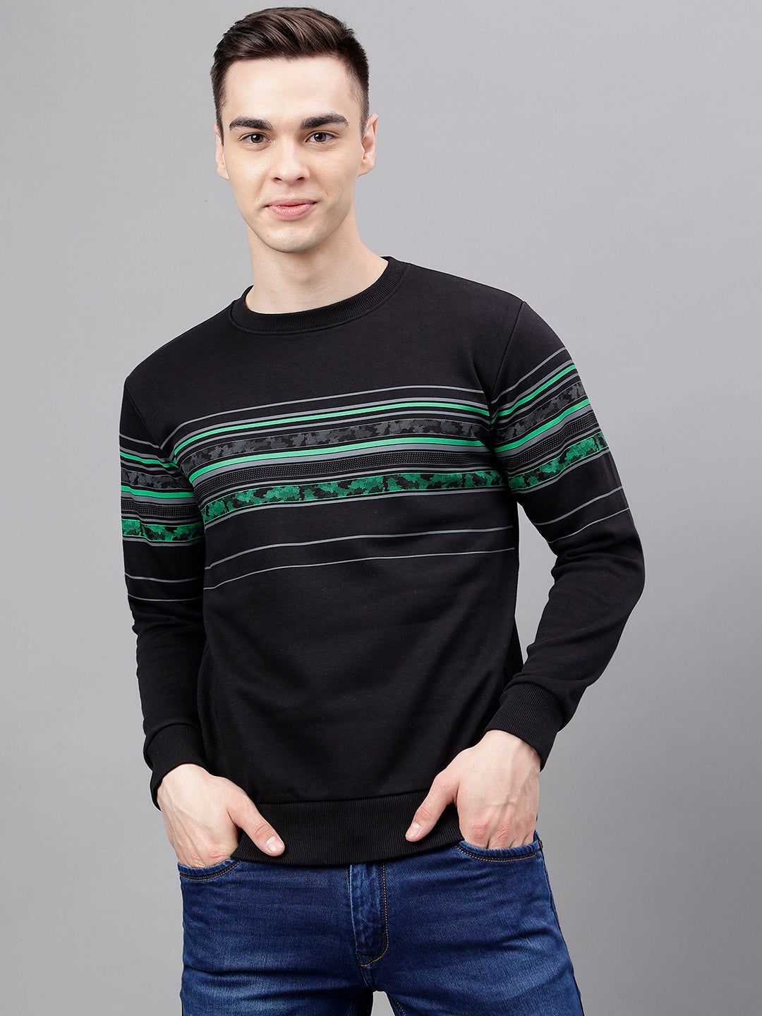 men-black-standard-fit-striped-sweat-shirt-rlaw23ss-0056-black