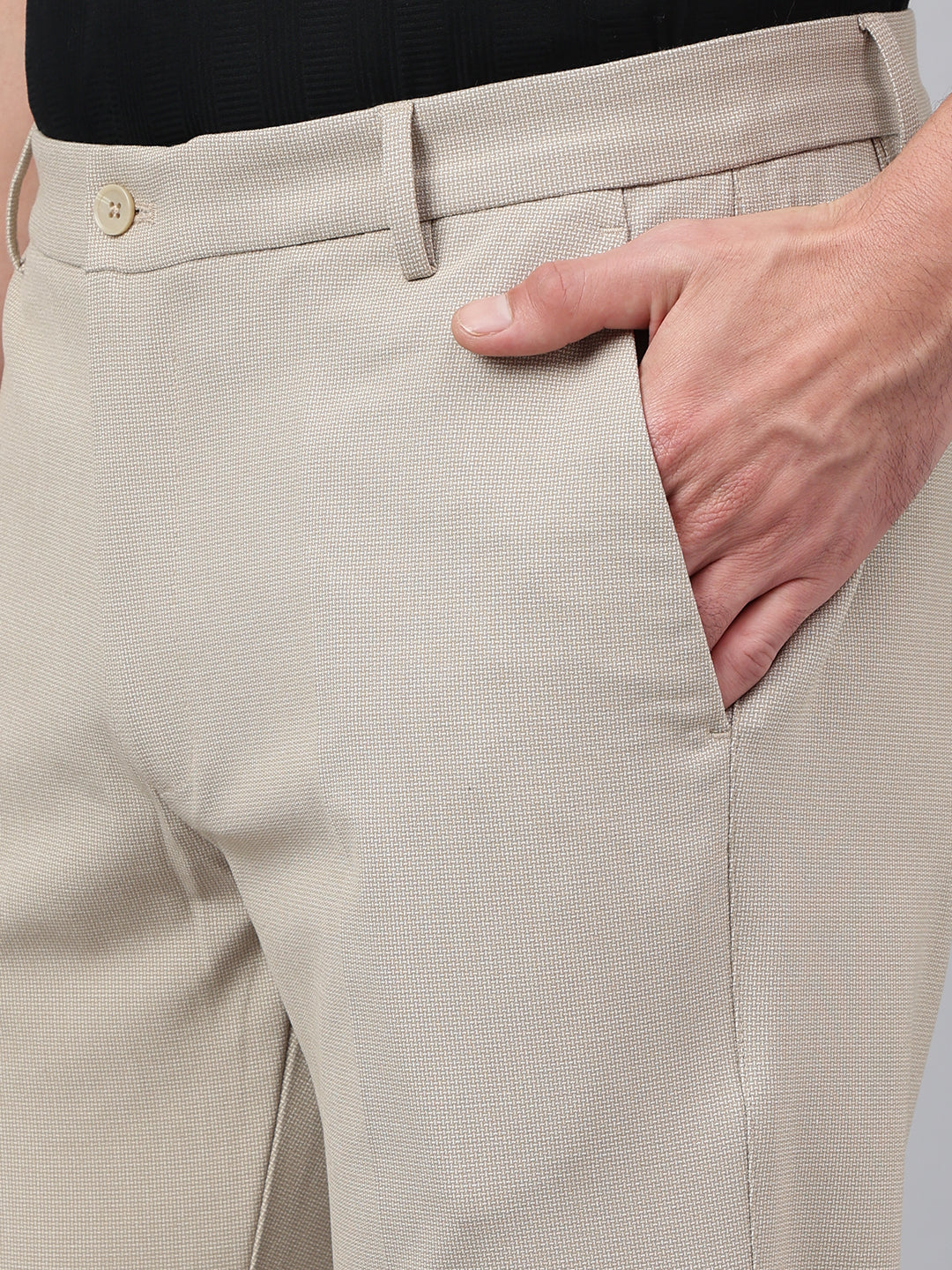 men-tree-house-micro-check-standard-fit-solid-formal-trouser-rlss24f-0013-treehouse