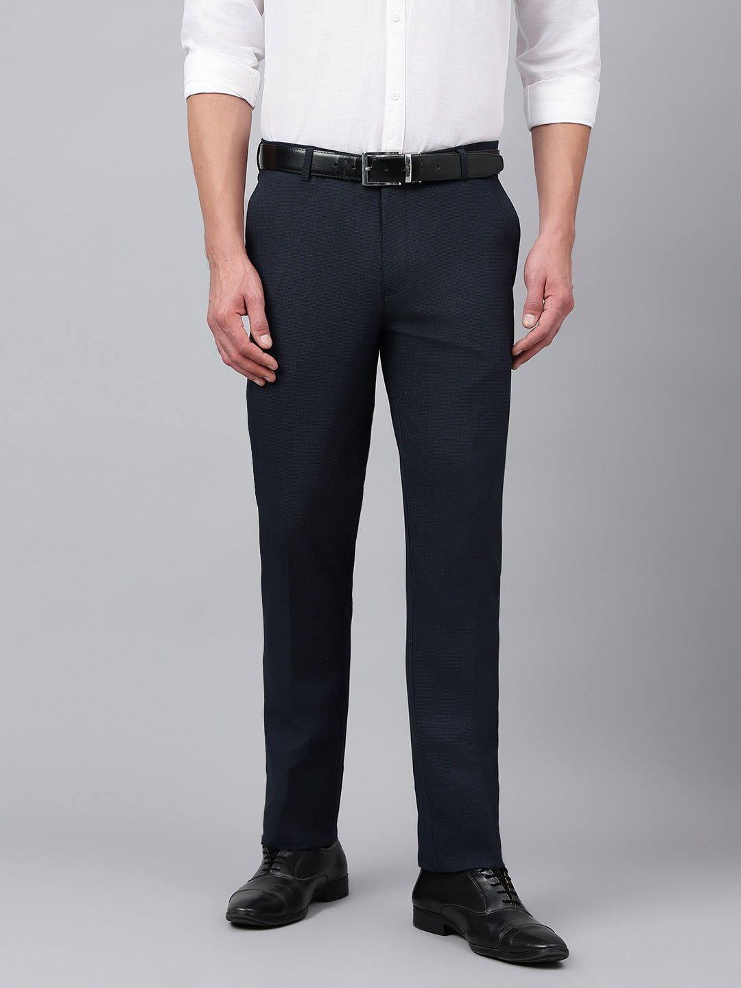 men-navy-micro-check-standard-fit-solid-formal-trouser-rlss24f-0014-navy