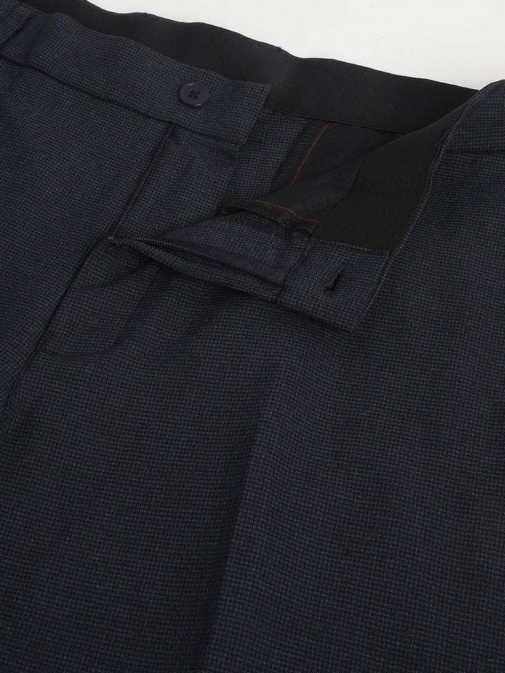 men-navy-micro-check-standard-fit-solid-formal-trouser-rlss24f-0014-navy