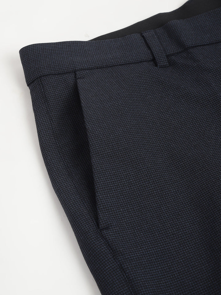 men-navy-micro-check-standard-fit-solid-formal-trouser-rlss24f-0014-navy