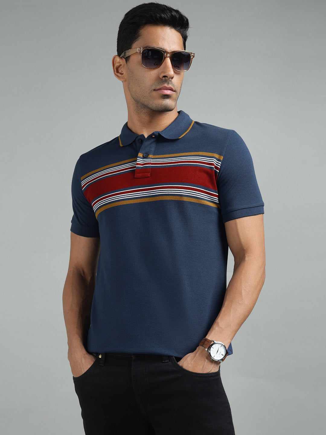 men-blue-regular-fit-striped-polo-neck-thirt-tsh-0143-blue