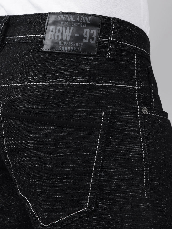 Men's Black Slim Fit Denim Jeans, Classic Style, Ultimate Comfort