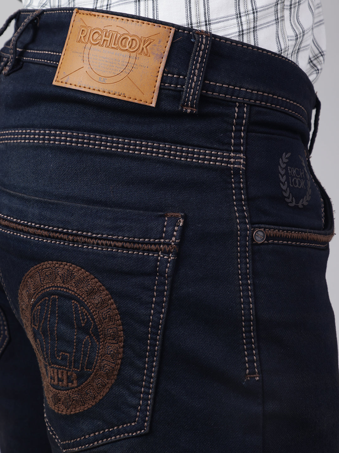Men Brown Tint Denim Jeans Style Meets Comfort