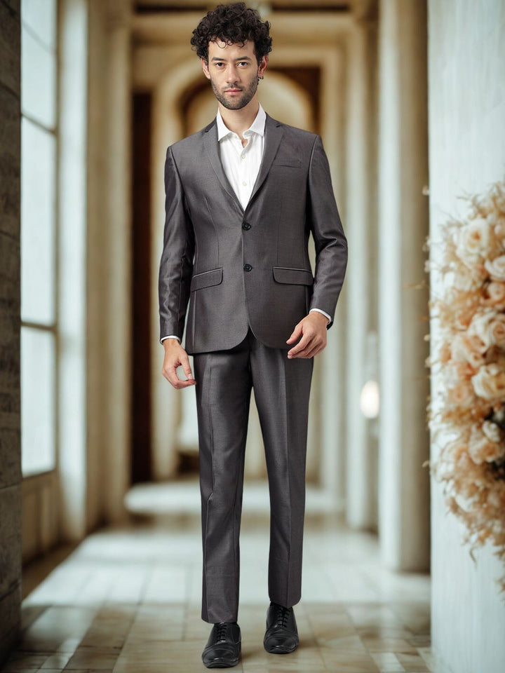 Men Grey Two Piece Suit
