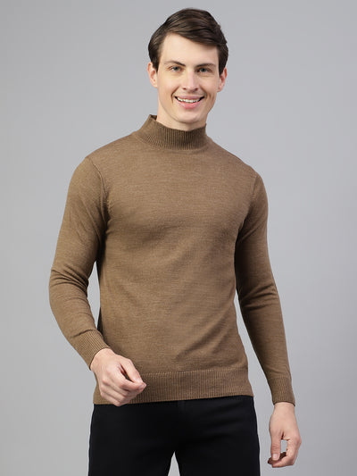 Men Mouse Regular Fit Solid Crew Neck Casual Sweater