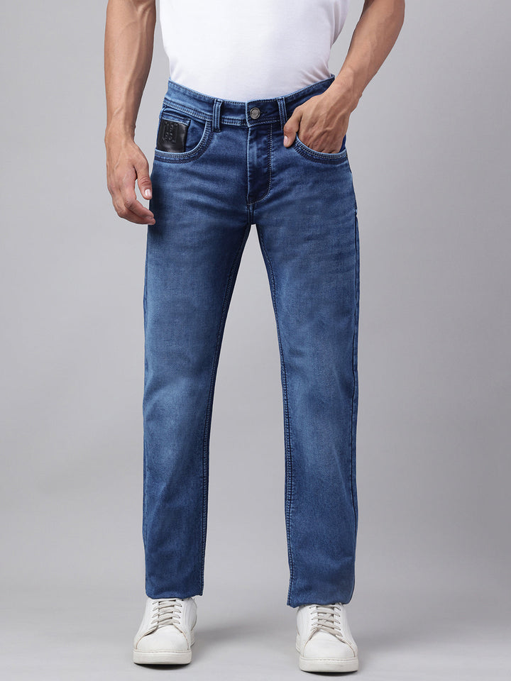 Men Ice Blue Denim Jeans Cool Look Ultimate Comfort