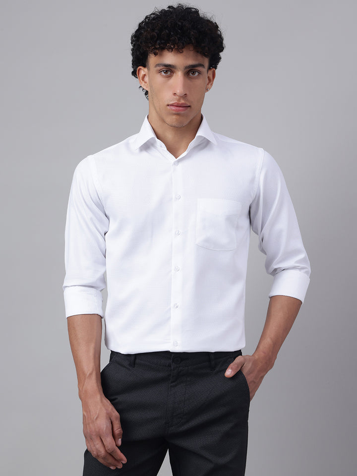 Men White Club Wear Shirt Timeless Shine Party Perfect
