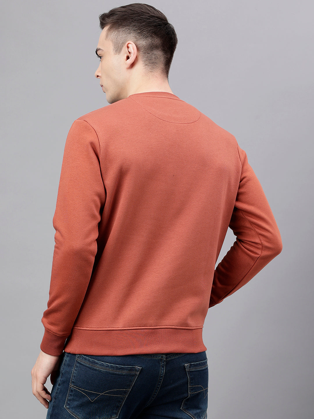 Men Arabian Spice Standard Fit Solid Sweat Shirt