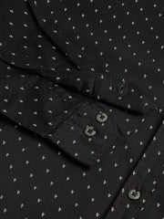 Men Darkgreen Regular Fit Print Spread Collar Casual Shirt