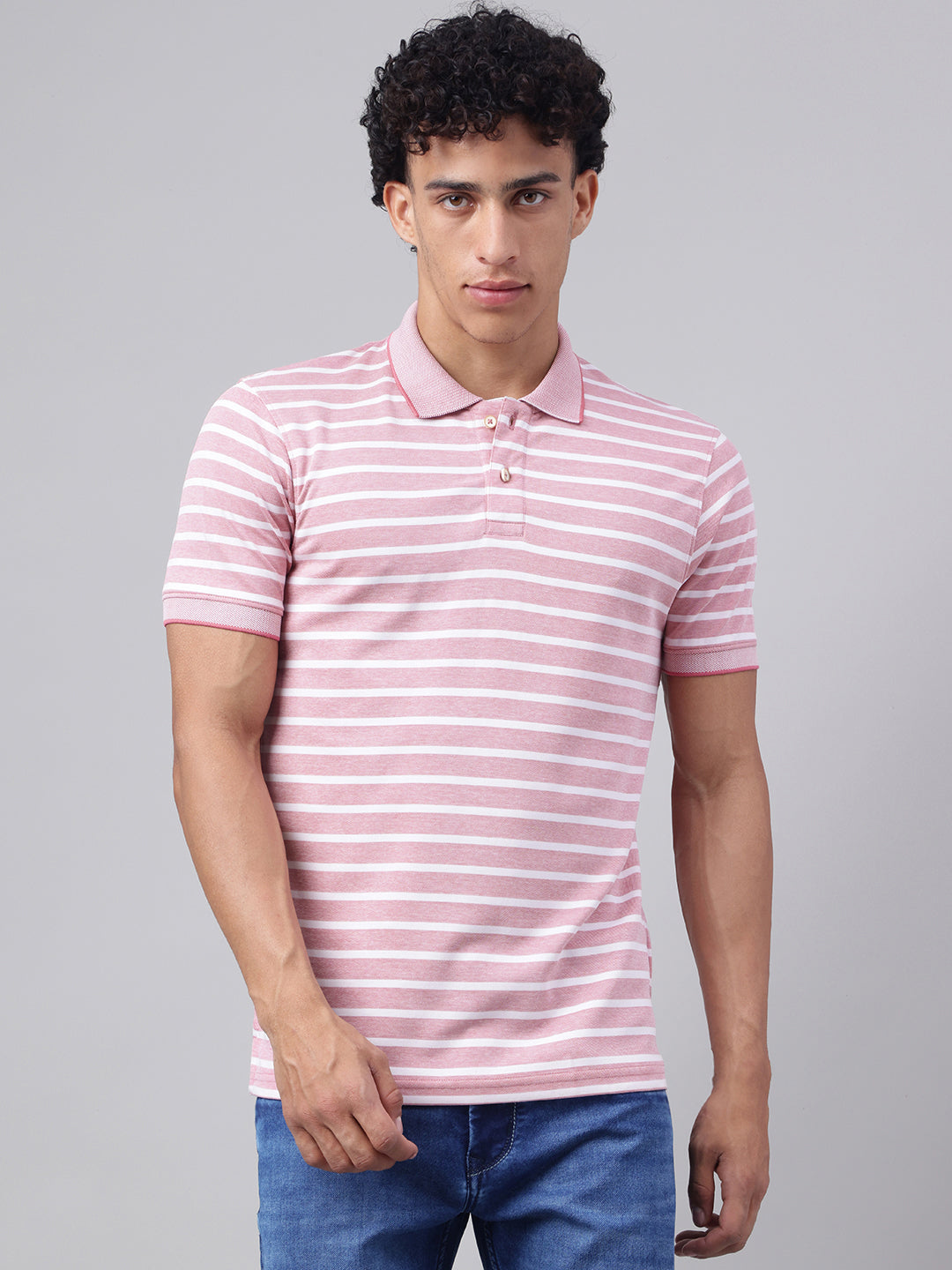 men-pink-stripe-regular-fit-polo-neck-thirt-rlss24t-0023-pink-stripe