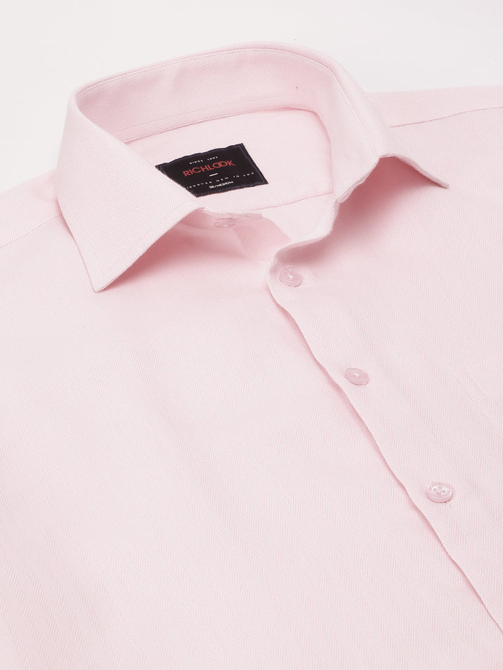 Men Pink Formal Shirt Elegant Style Everyday Comfort