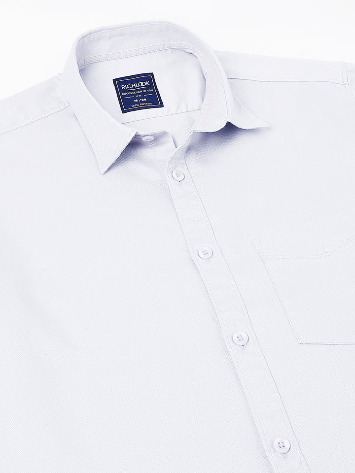 Men Steel Grey Casual Shirt Sleek Style Everyday Comfort