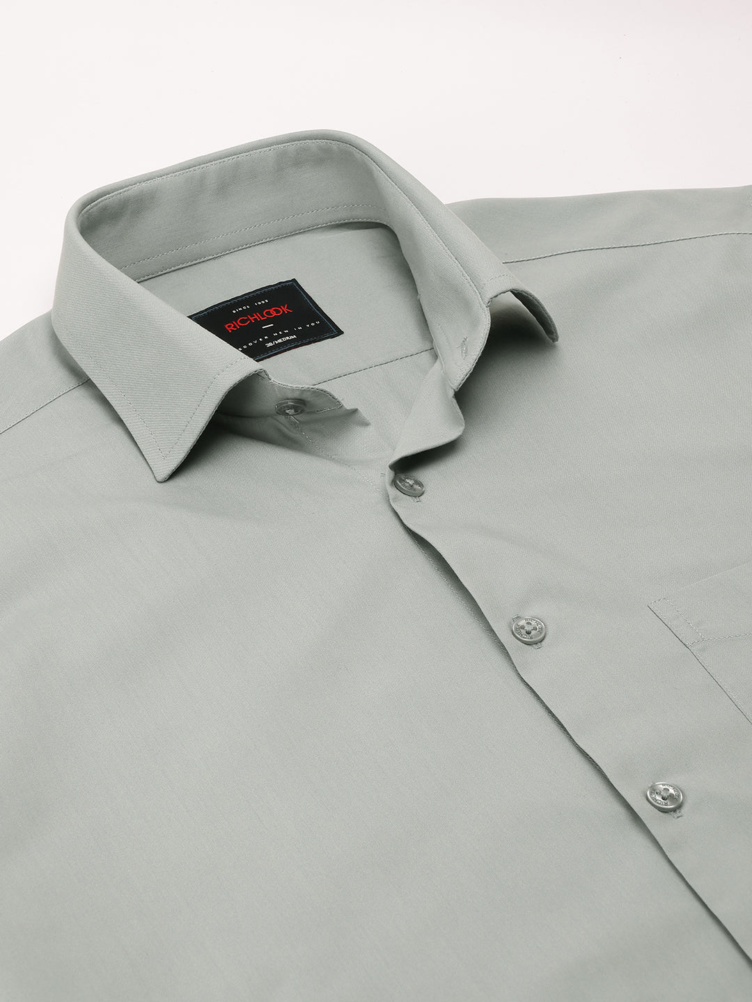 Men Sea Green Full Sleeve Formal Shirt