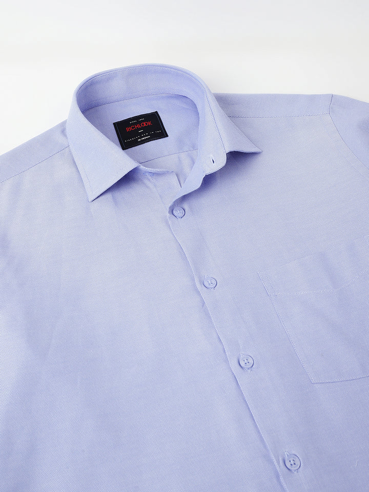 Men Blue Full Sleeve Formal Shirt