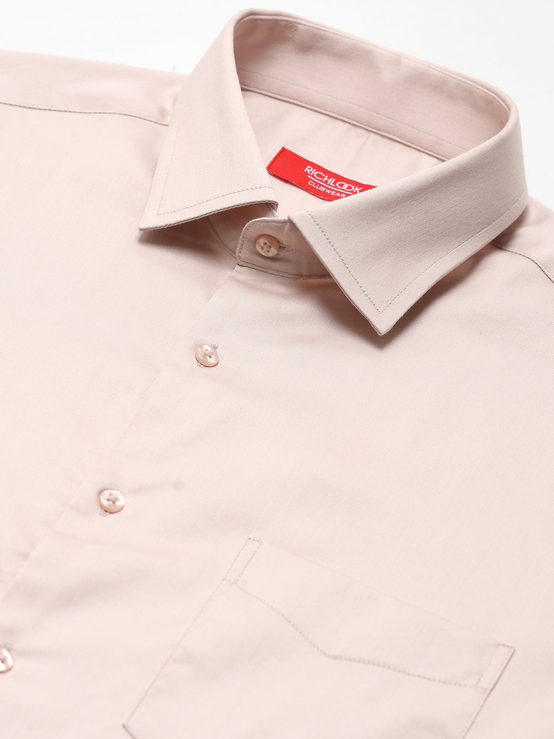 Men Solid Cotton Lycra Formal Shirt