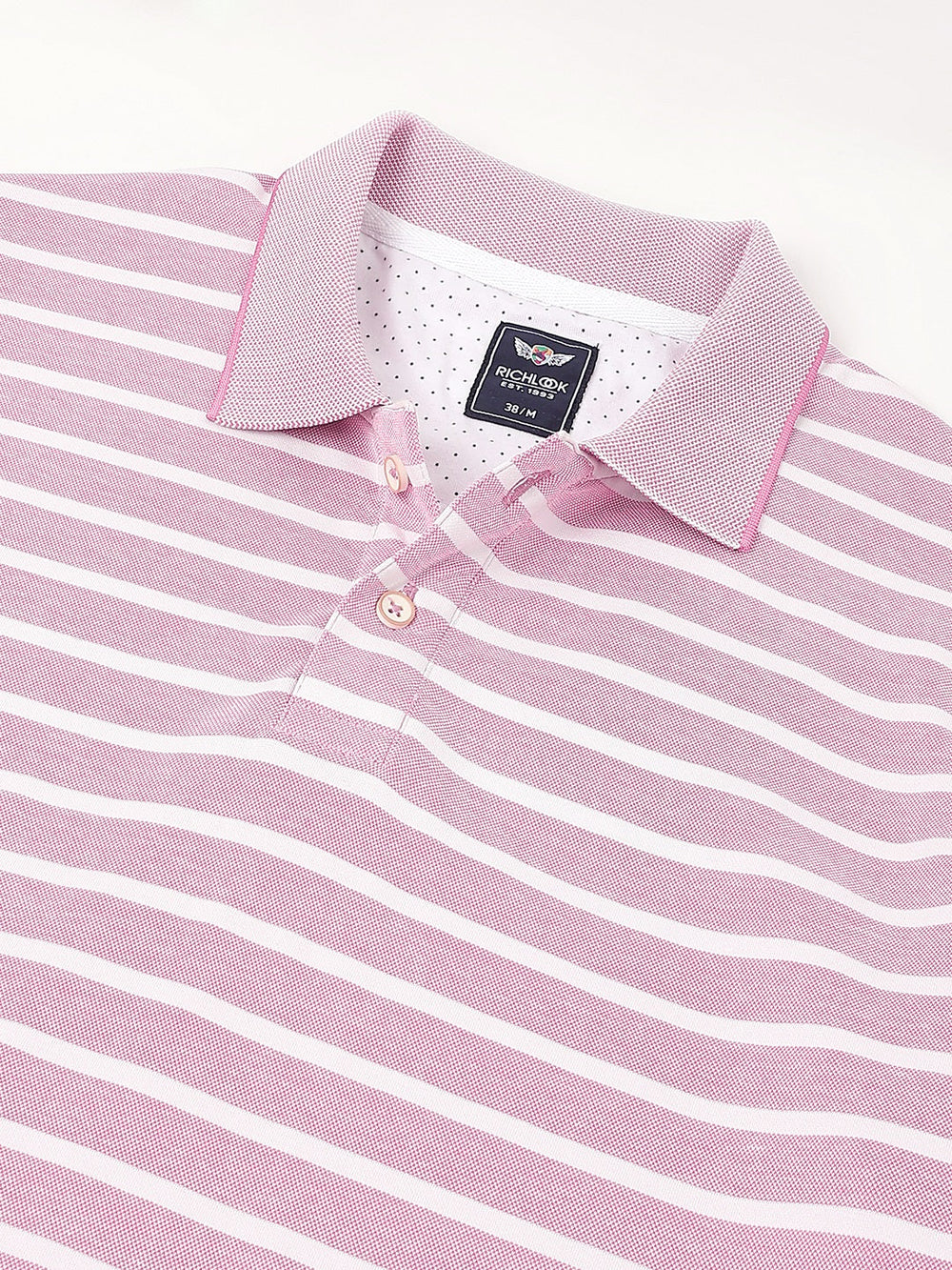 men-pink-stripe-regular-fit-polo-neck-thirt-rlss24t-0023-pink-stripe