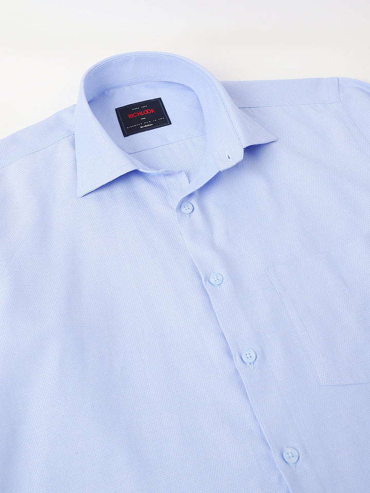 Men Powder Blue Full Sleeve Formal Shirt