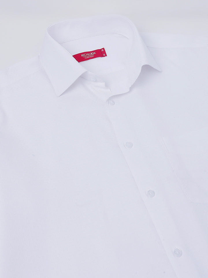 Men White Club Wear Shirt Timeless Shine Party Perfect