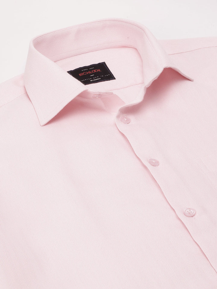 Men Pink Formal Shirt Elegant Style Everyday Comfort