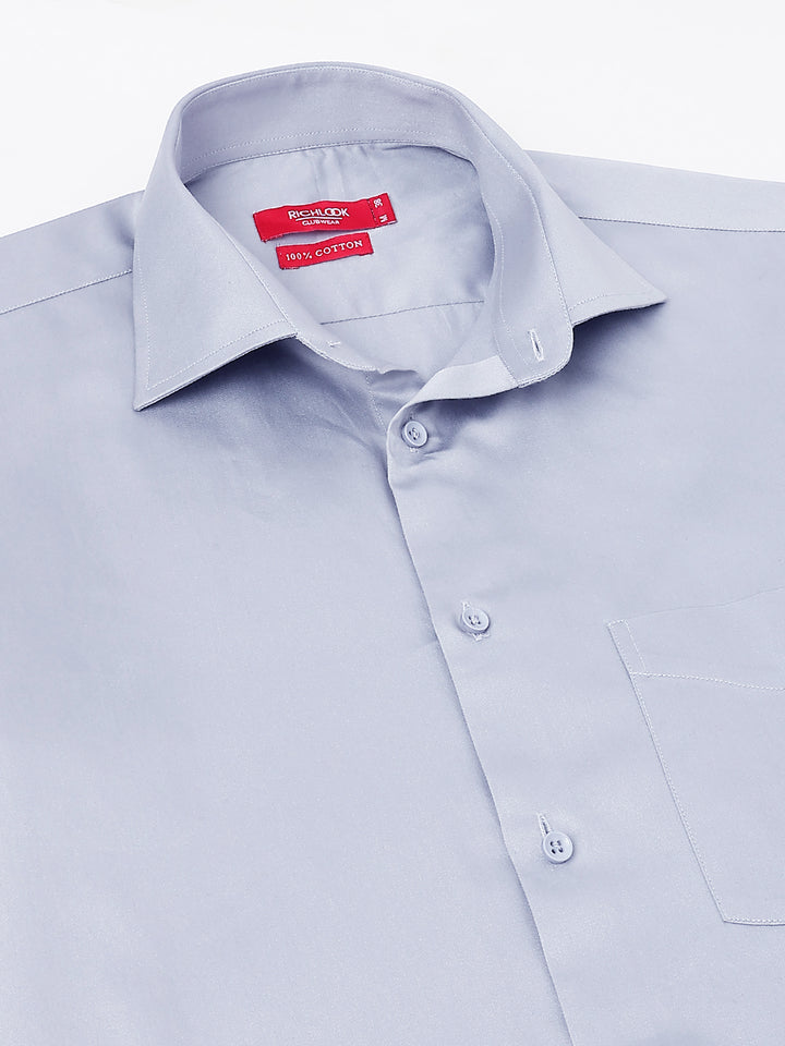 Men Grey Club Wear Shirt Sleek Shine Party Perfect