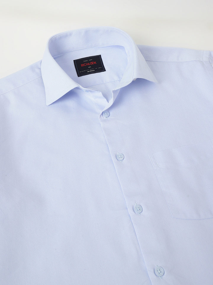 Men Sky Blue Full Sleeve Formal Shirt