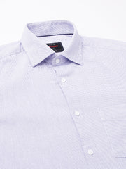 Men Blue Regular Fit Solid Formal Shirt