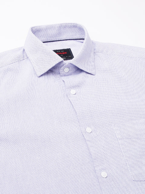 Men Blue Regular Fit Solid Formal Shirt