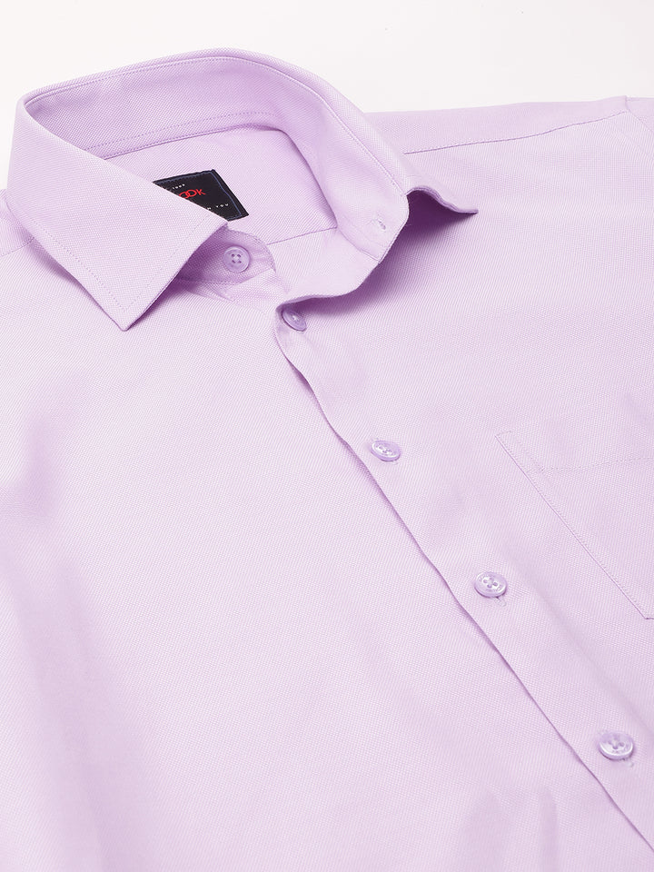 Men Lilac Full Sleeve Formal Shirt