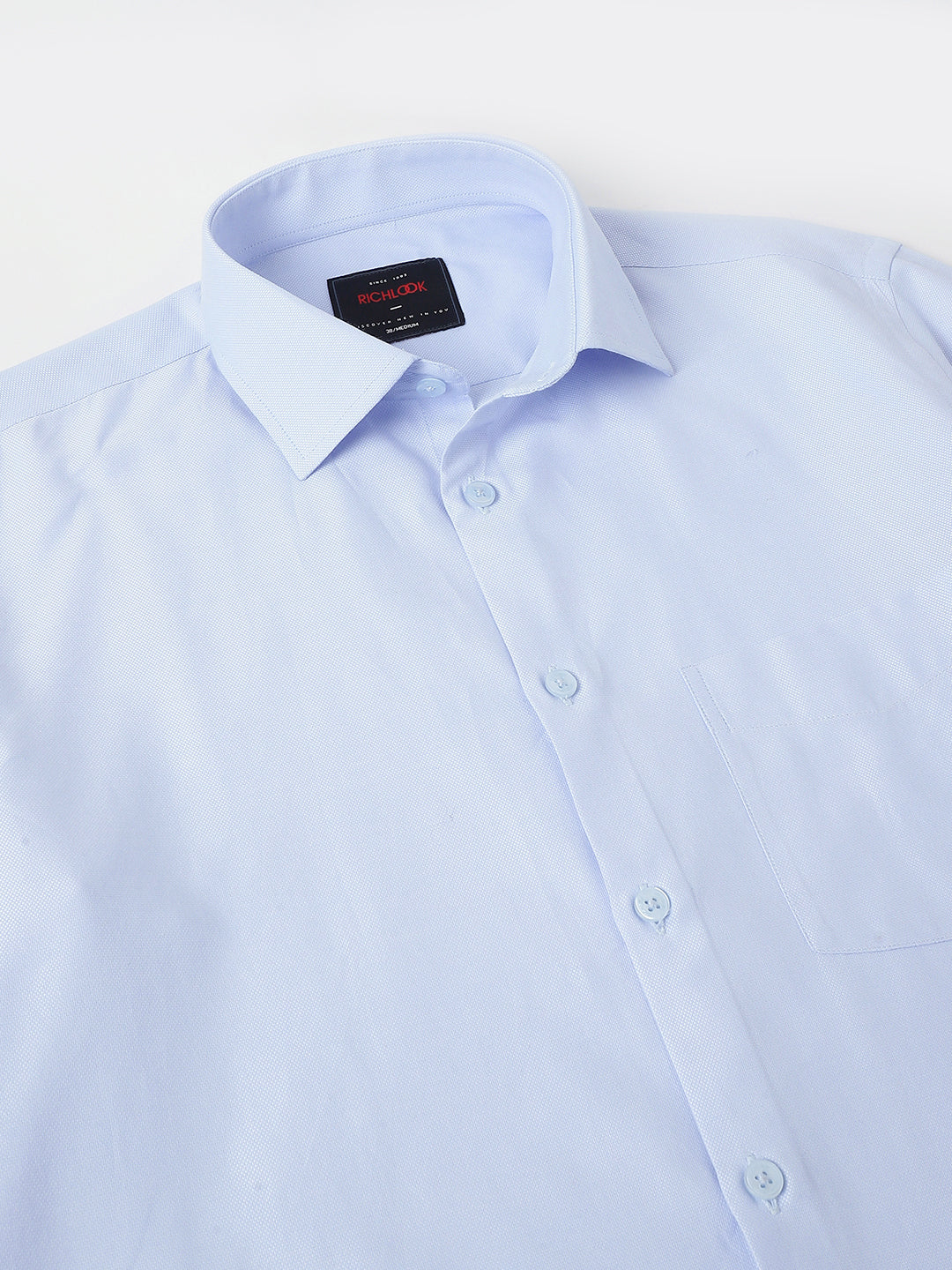 Men Sky Blue Full Sleeve Formal Shirt
