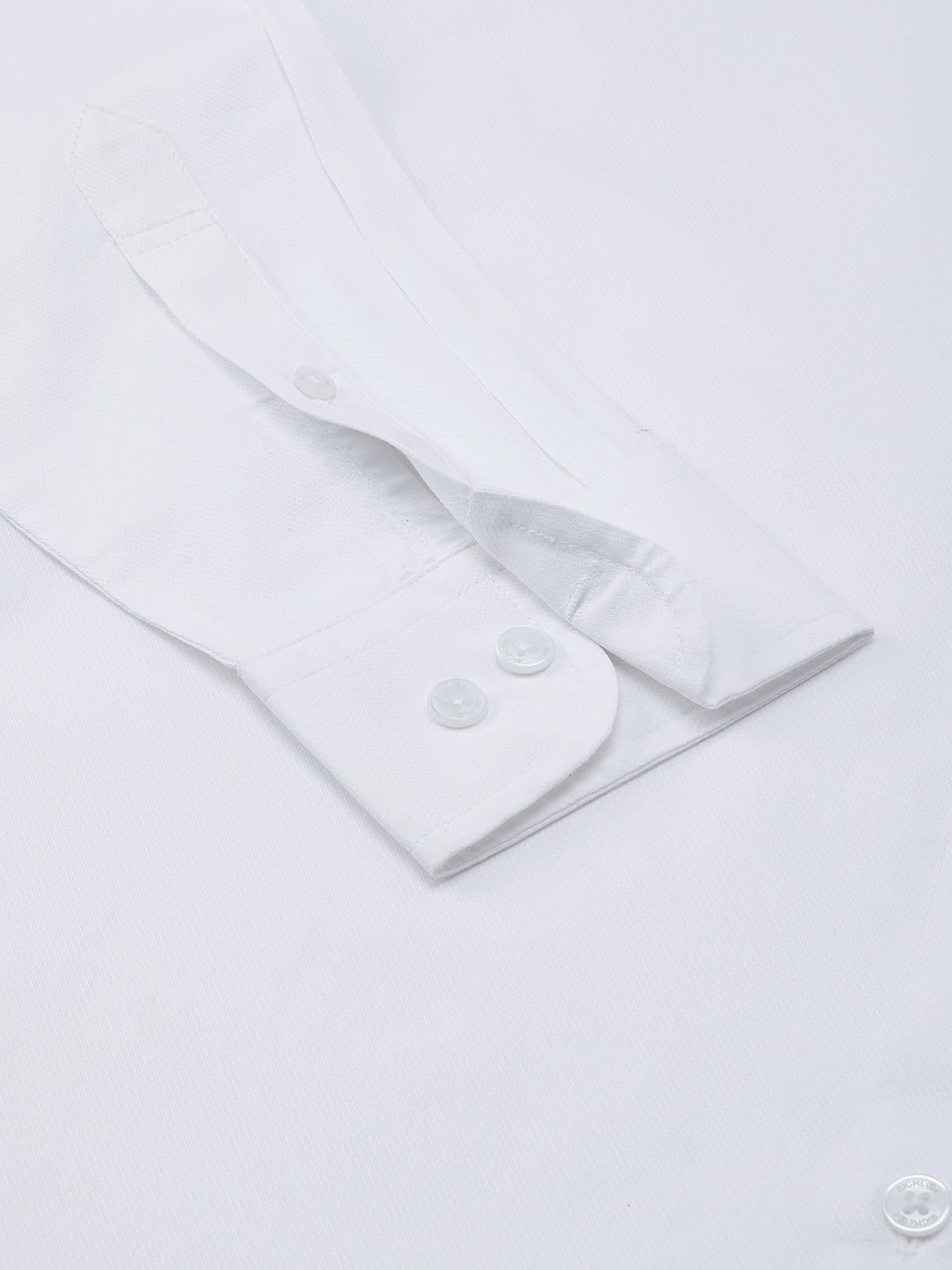 Men White Regular Fit Solid Formal Shirt