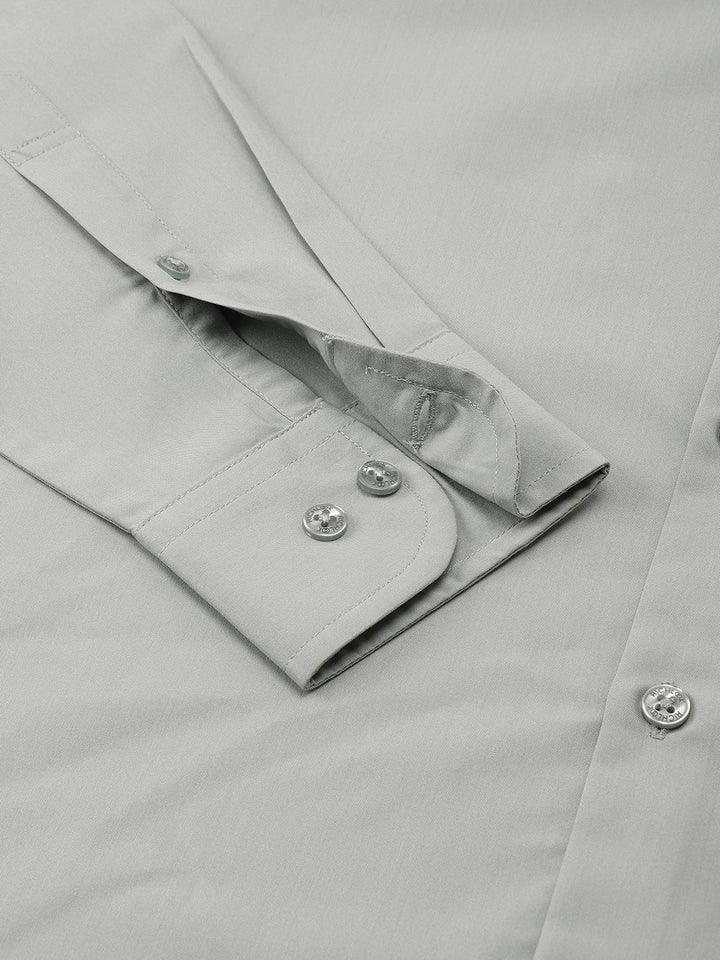 Men Sea Green Full Sleeve Formal Shirt