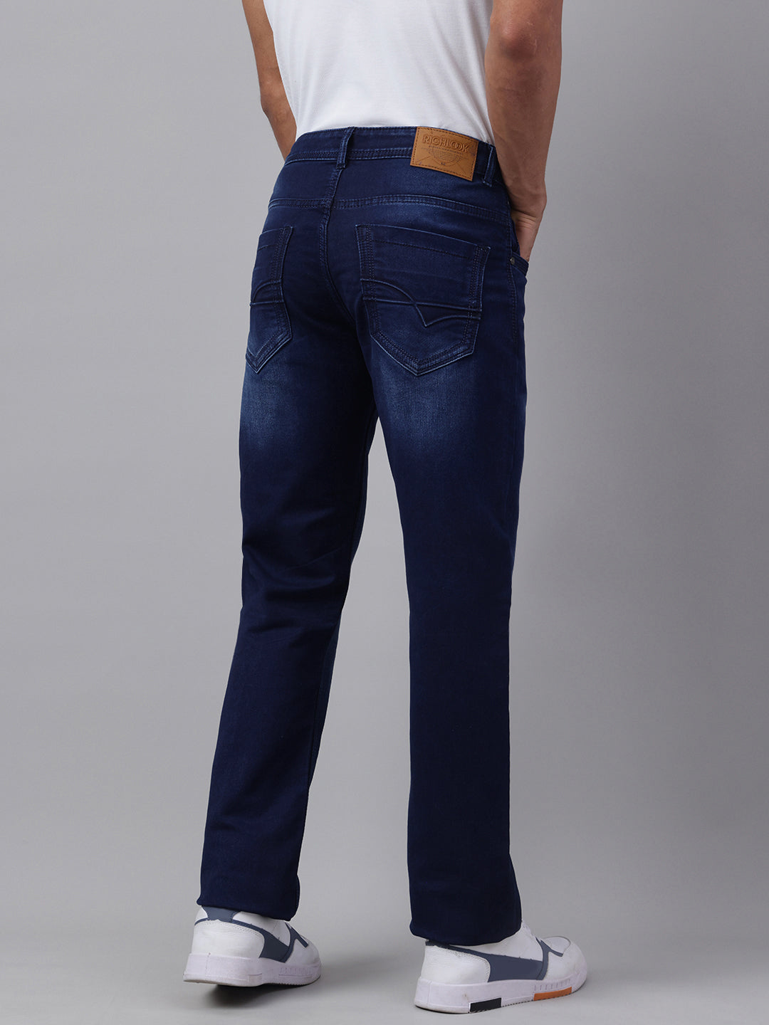 Men Indigo Denim Jeans Effortless Style Everyday Comfort