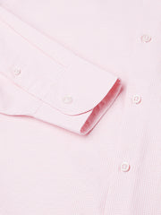 Men Pink Regular Fit Checkered Formal Shirt