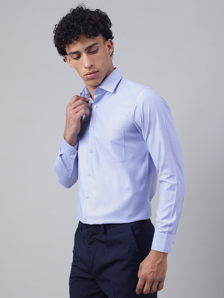 Men Blue Full Sleeve Formal Shirt