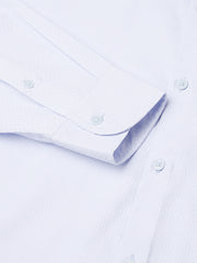 Men Sky Regular Fit Solid Formal Shirt