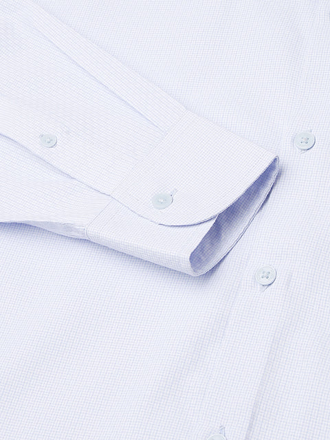Men Sky Regular Fit Solid Formal Shirt