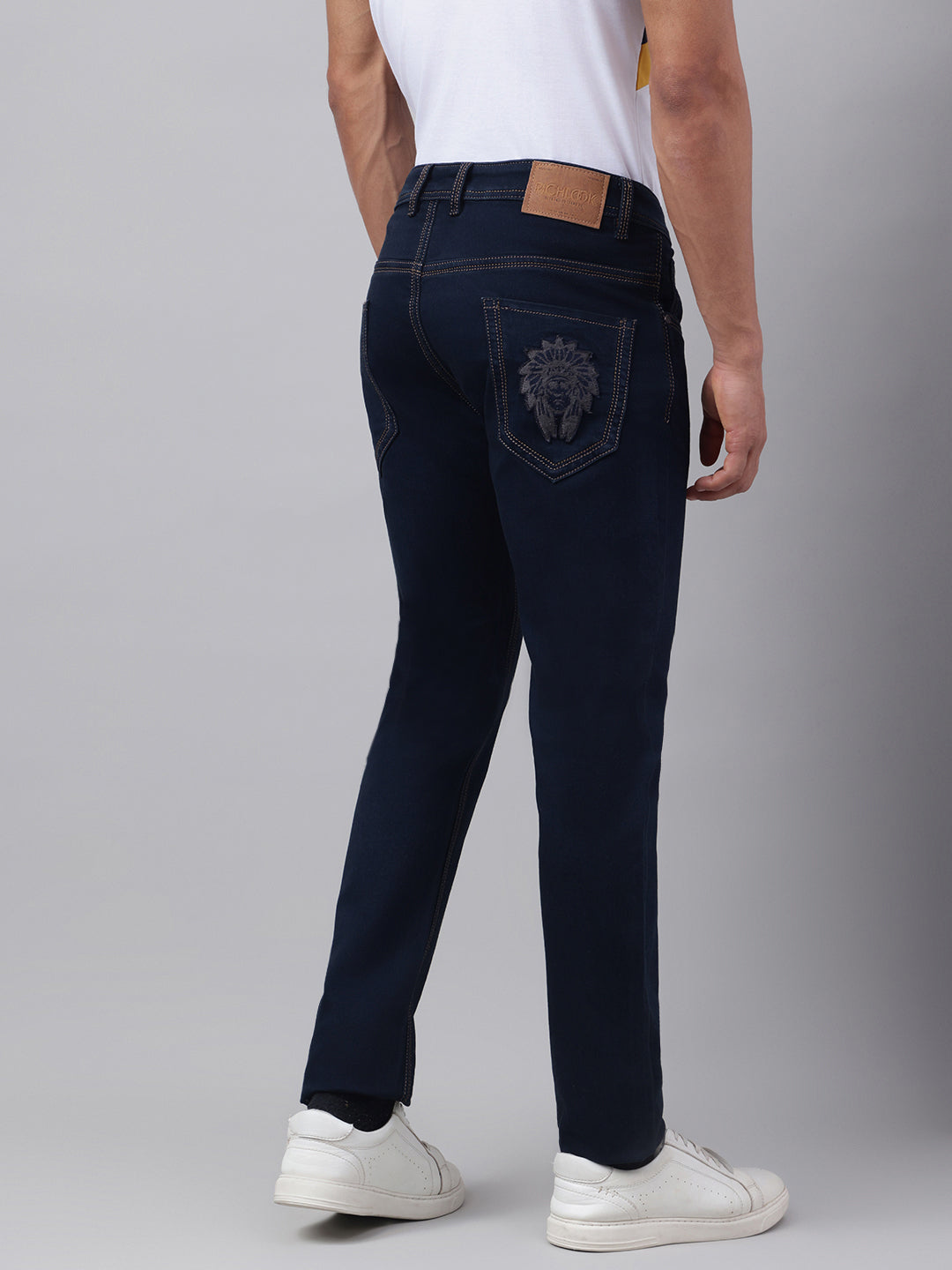 Men's Raw Blue Slim Fit Denim Jeans, Classic Fit, Modern Comfort
