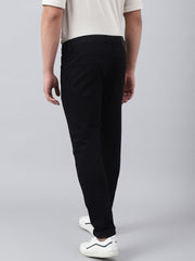 Men Black Slim Fit Mid Rise Clean Look Strechable Jeans