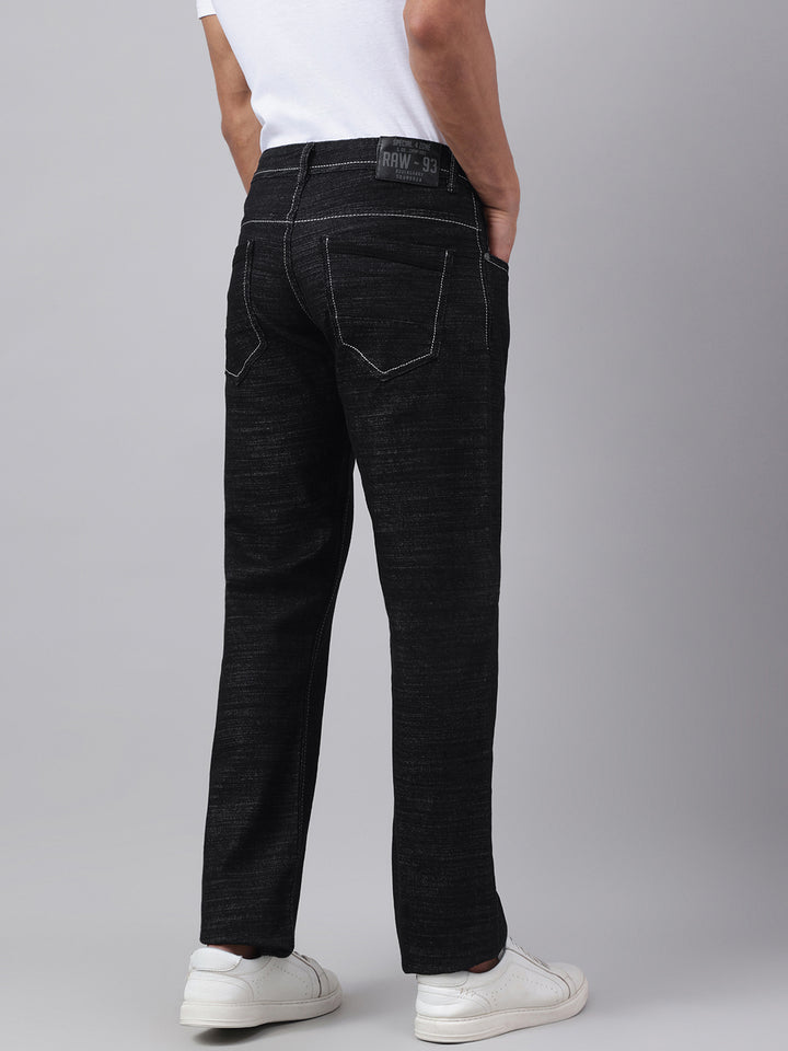Men's Black Slim Fit Denim Jeans, Classic Style, Ultimate Comfort