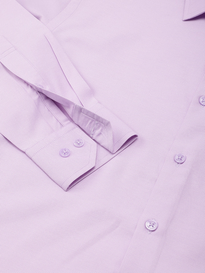 Men Lilac Full Sleeve Formal Shirt