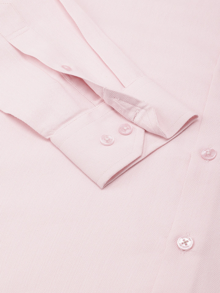 Men Pink Formal Shirt Elegant Style Everyday Comfort