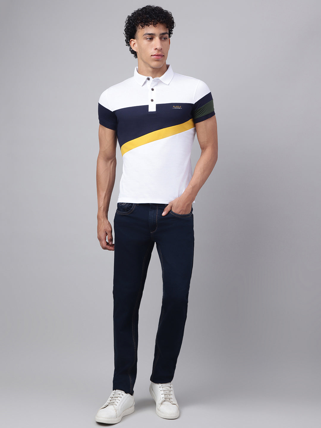 Men's Raw Blue Slim Fit Denim Jeans, Classic Fit, Modern Comfort