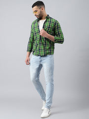 Men Ice Blue Slim Fit Mid Rise Clean Look Strechable Jeans