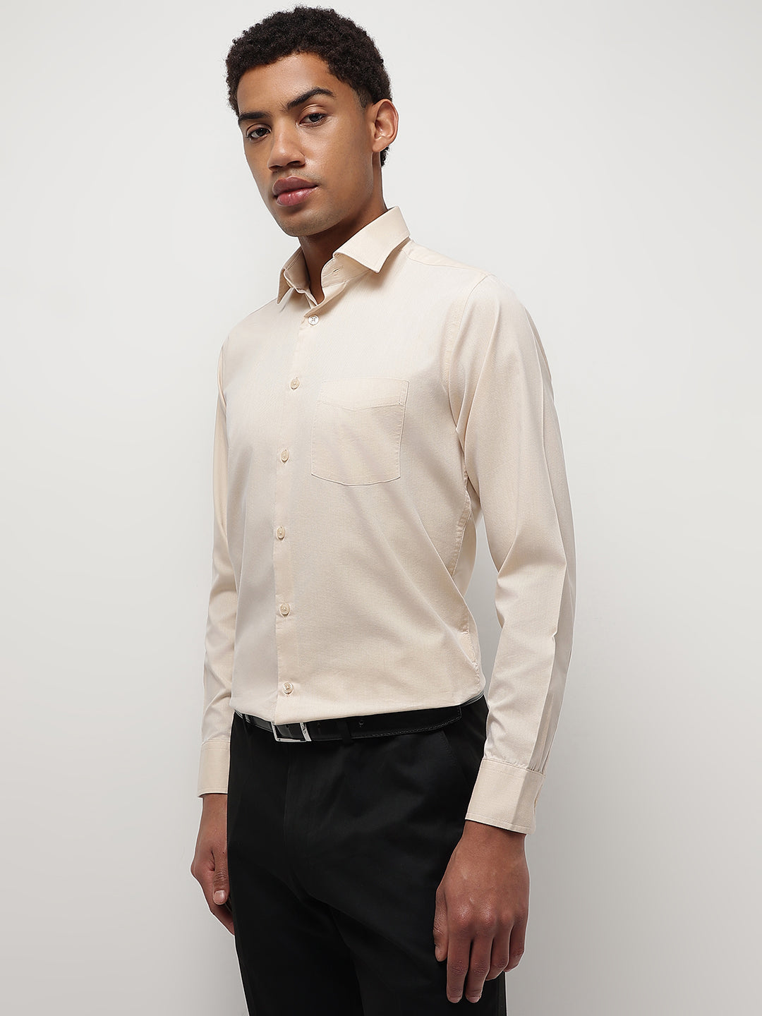Men Natural Formal Shirt Effortless Elegance All-Day Comfort