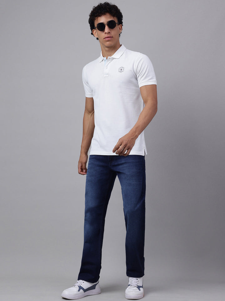 Men Indigo Denim Jeans Effortless Style Everyday Comfort