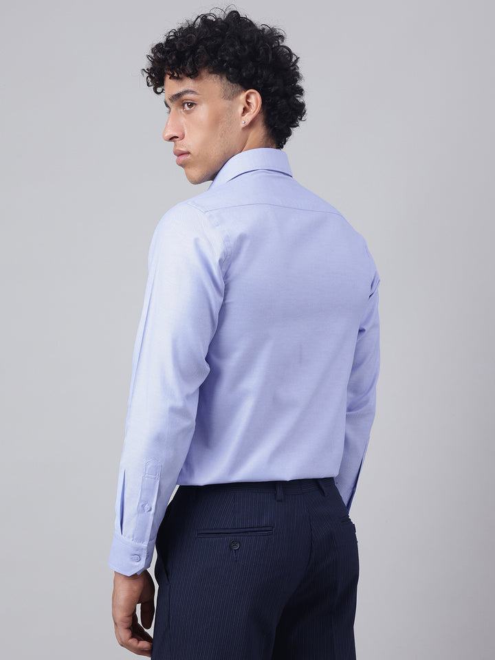 Men Blue Full Sleeve Formal Shirt