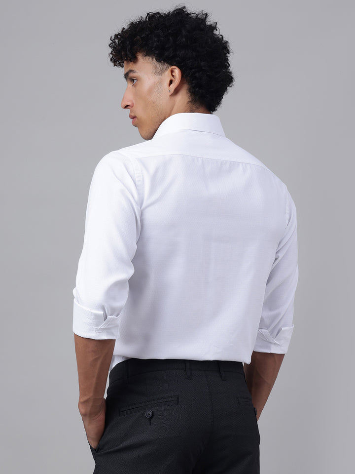 Men White Club Wear Shirt Timeless Shine Party Perfect