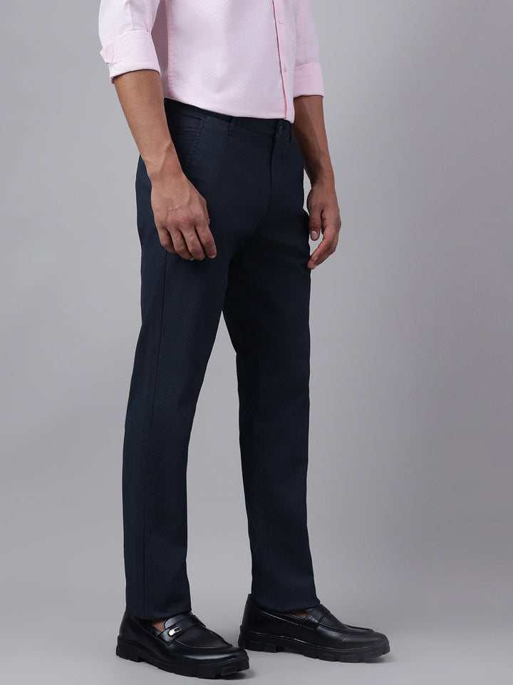 Men Navy Casual Trousers Classic Style Unmatched Comfort