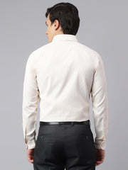 Men Yellow Regular Fit Checkered Formal Shirt